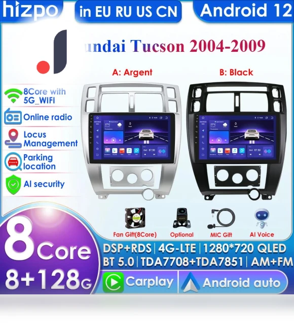 8-Core AI Android Autoradio — Navigation & GPS Accessories, Hizpo