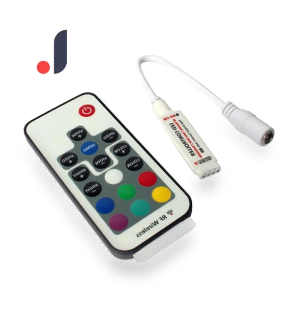 Adjustable 17-Key RGB Mini RF Wireless Controller — Remote Controls, XHJ12