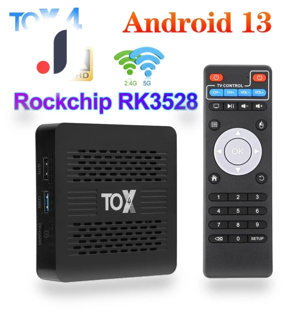 Android 13 Smart TV Box — Streaming Devices, Blackin