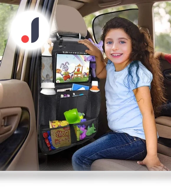 Car Back Seat Organizer with Touch Screen — Seat Back, Home Of Auto Parts