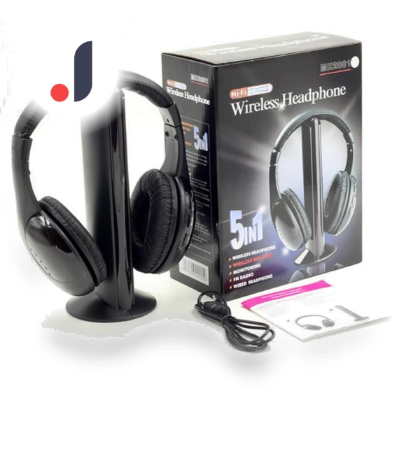 Classic Wireless Stereo Headset for TV — Audio Enhancements for Home, AI Supermarket
