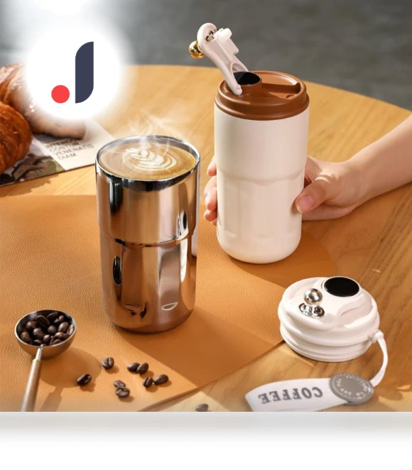 Digital LED Temperature Display Smart Thermos — Beverage Warmers, Optimized General