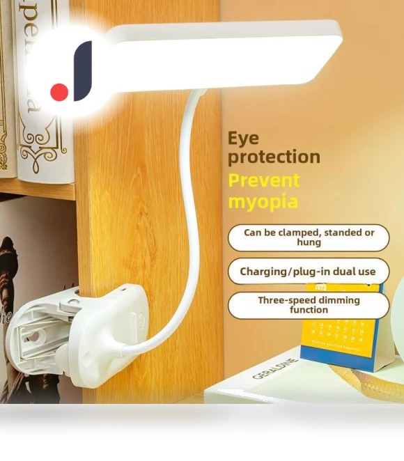 Eye-Care Clip-On LED Desk Lamp — Study & Desk Lighting, AI Supermarket