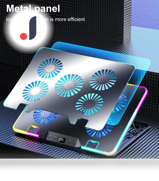 Laptop Cooling Stand with Digital Display — Cooling Pads & Fans, CE