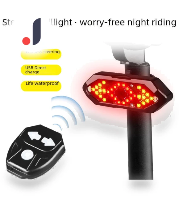 LED Rear Bike Light with USB Charging — Bike Headlights, AI Supermarket
