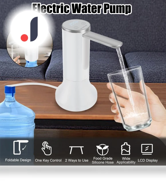 Rechargeable USB Automatic Folding Pump for Bottled Water — Accessories, JOHO - CarGear