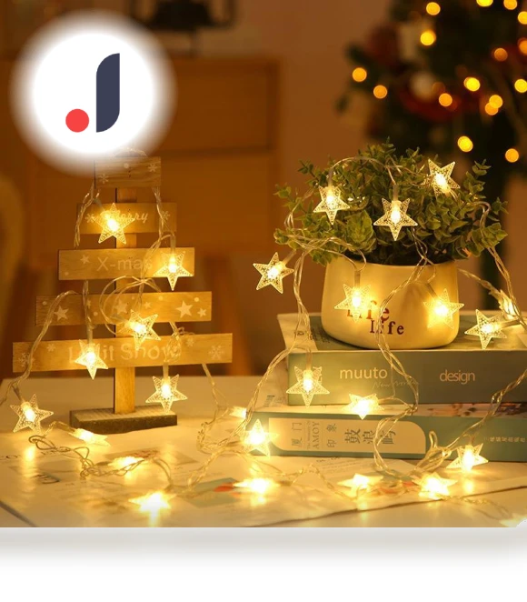 Romantic LED Star String Lights — String Lights, AI Supermarket
