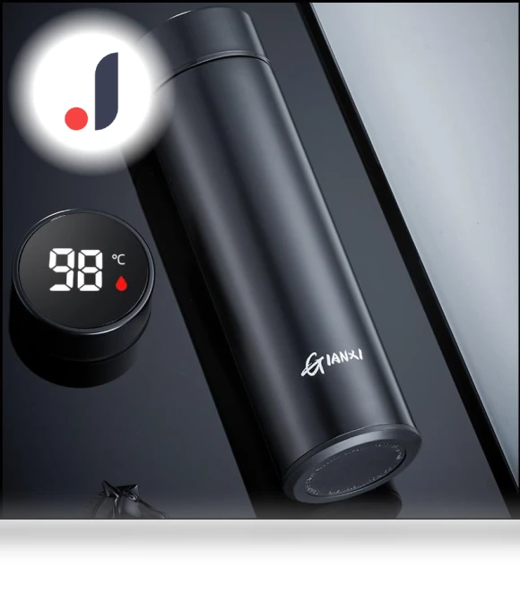 Smart Digital Display Vacuum Insulated Stainless Steel Mug — Beverage Warmers, Household supplies MH