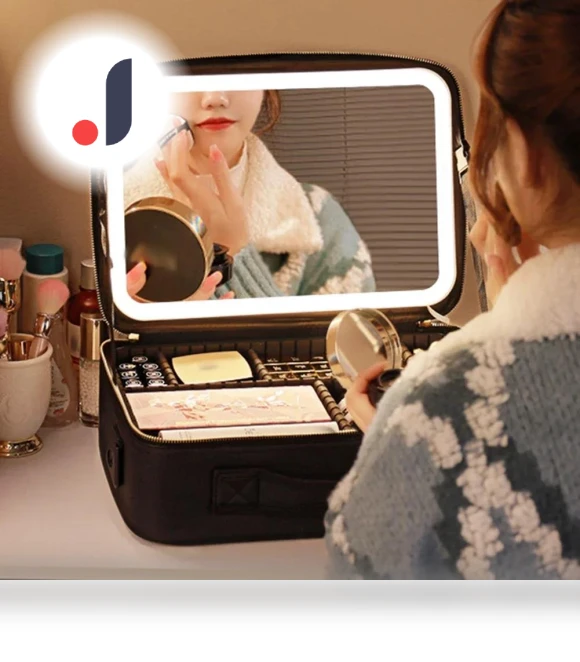 Smart LED Cosmetic Bag with Mirror — Cosmetic Cases, JOHO - CarGear
