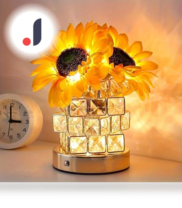 Sunflower LED Touch Lamp — Study & Desk Lighting, TrendyFinds