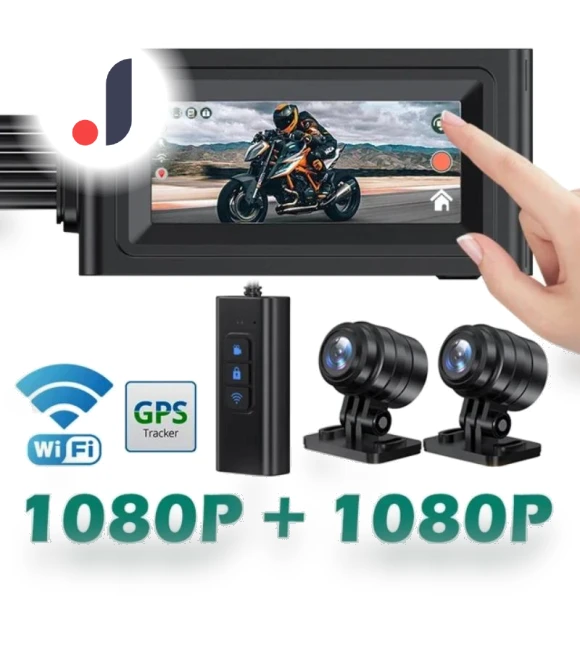 Waterproof Motorcycle Camera with Touch Screen — Wearable Cameras, Simplistic Living Home