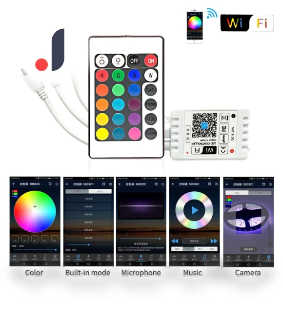 Wi-Fi LED RGB Controller with IR Remote — Remote Controls, Super Star Mall