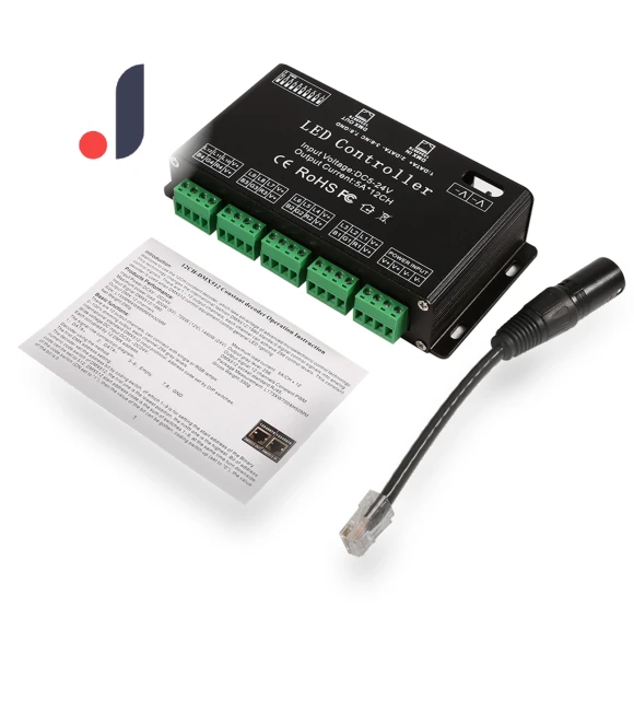 6-channel RGB LED controller DMX decoder driver strip module — Daytime Running Modules, Automobile and motorcycle supplies