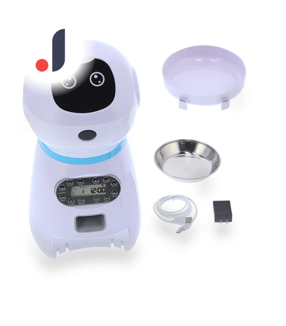 Automatic Feeder Robot Shape Cat Dog Timing Food Dispenser with Bowl — Feeders, TOMTOP JMS