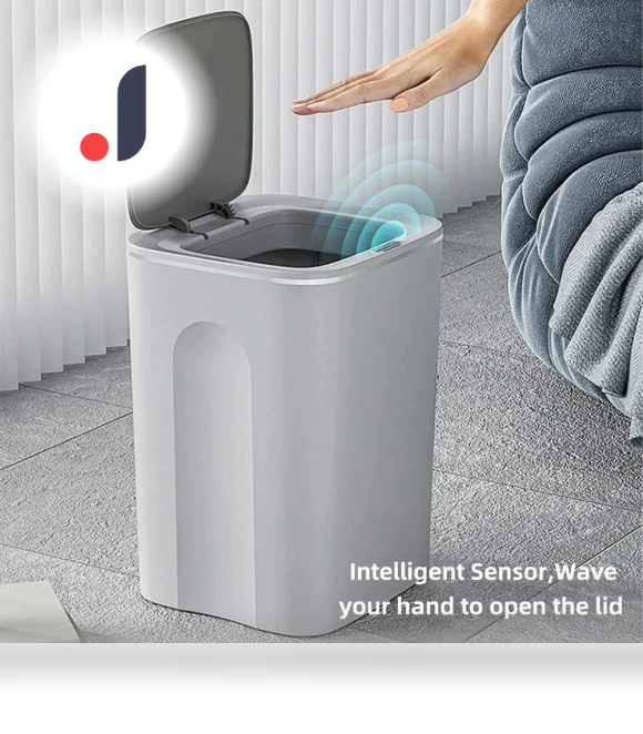 Automatic Touch Sensor Trash Bin — Kitchen Cans, Household supplies MH