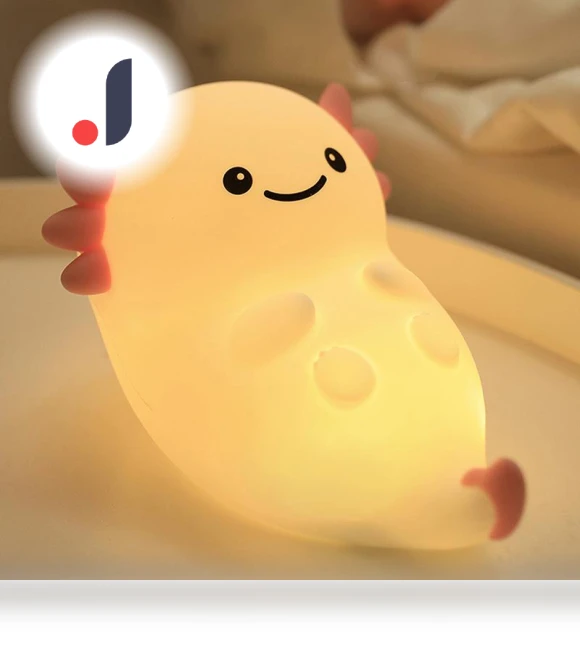 Cute Axolotl Night Light — Lamps & Shades, Baby Stuff