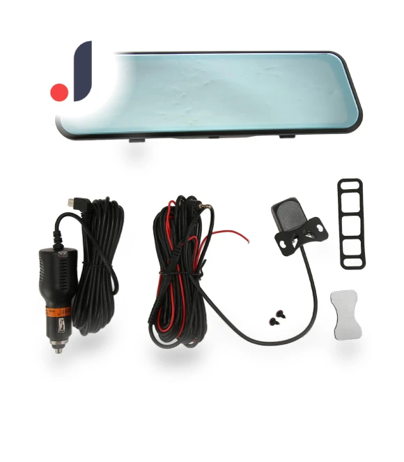Full HD 1080P Smart Mirror Parking Assistant with Dual Cameras — Rearview Cameras for Cars, Zeblaze