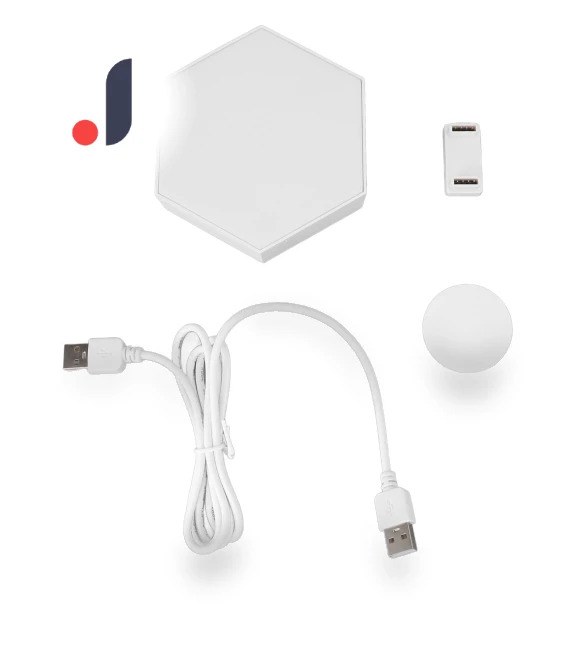 Hexagonal LED Wall Light with Touch Control — Wall Lighting, CosyHome