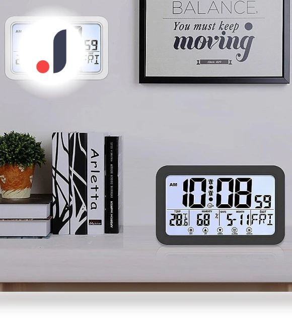 Large Digital Wall Clock — Clocks, DC-HOME Textile