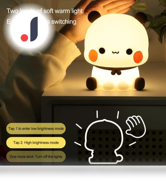 Night Light with Cartoon Panda Design — Night Lights, aiyalei