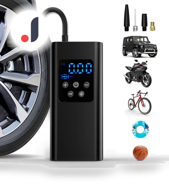 Portable Wireless Electric Car Air Pump with Light — Tire Inflation Solutions, GearUp AutoMoto