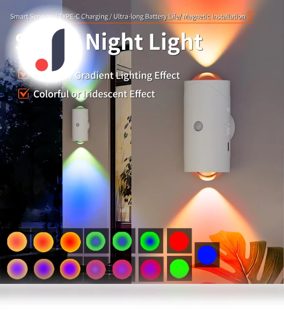 Rechargeable Atmospheric Wall Light — Night Lights, Chic Home