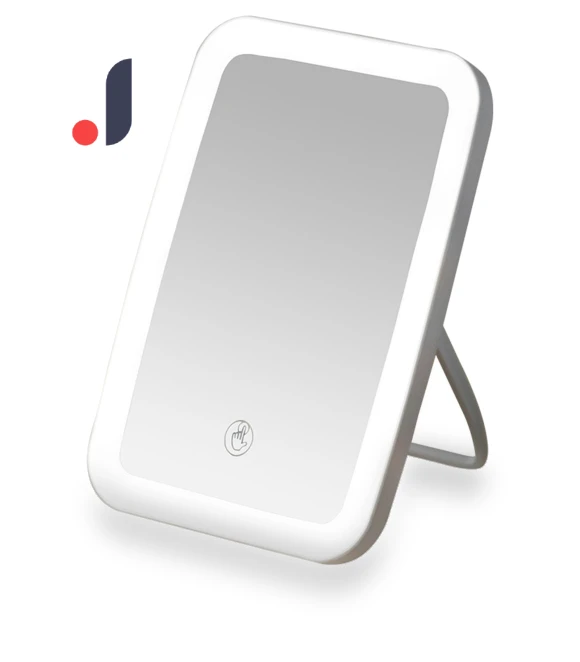Rechargeable Foldable Portable Touch LED Makeup Mirror — Compact & Travel, CosyHome