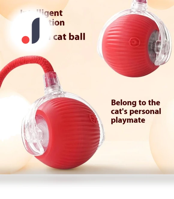 Rechargeable Interactive Pet Toy Ball — Cat Playthings, Xiao Home
