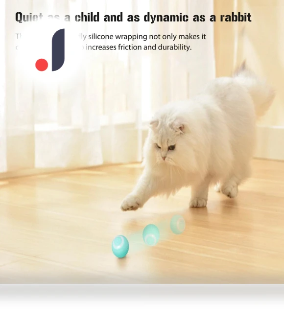 Rechargeable LED Smart Rolling Ball — Cat Playthings, Chic Home