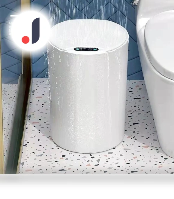 Round Smart Trash Bin — Waste Baskets, Chic Home