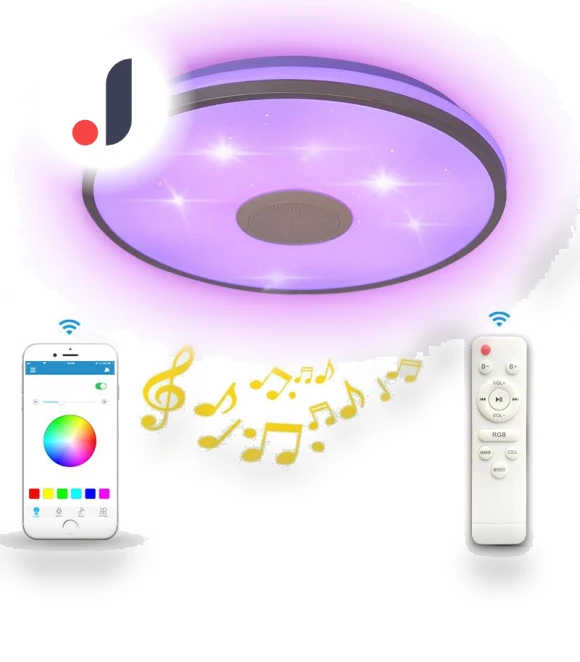Smart Bluetooth Music Lamp — Overhead Lighting, Supermarket GO