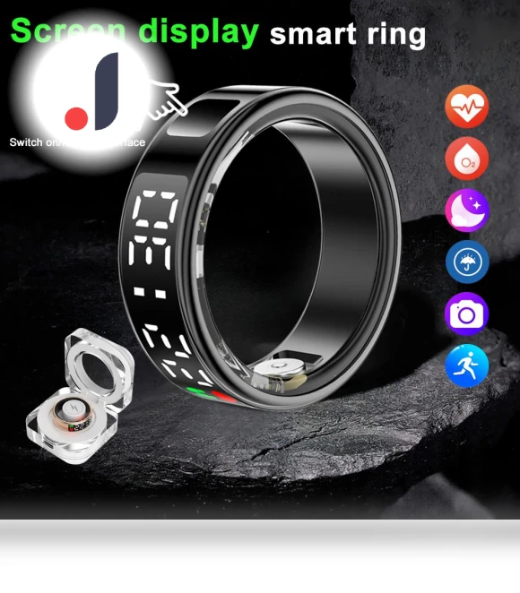 Smart Ring with LED Display — Smart Rings, SACOSDING