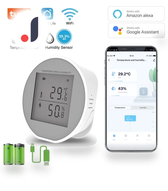 Smart Temperature and Humidity Sensor — Home Climate Control, ToyousoniC