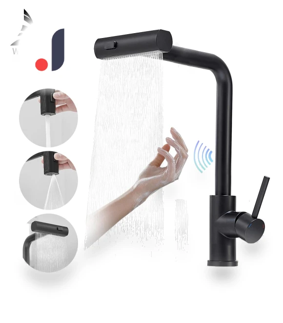Touch Kitchen Faucet with Three Modes — Smart-Touch Kitchen Faucets, Harmonious Living Home