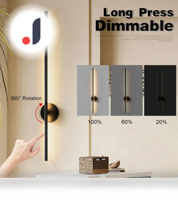 Touch Switch Dimmable LED Wall Light — Overhead Lighting, Chic Home