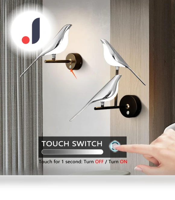 Touch Switch Wall Sconce — Wall Lamps & Sconces, Chic Home