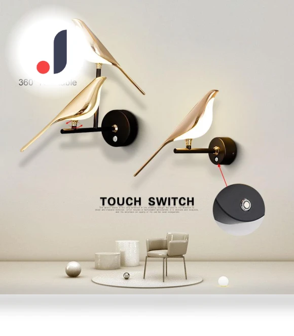 Wall Light with Touch Switch — Standing Lights, Chic Home