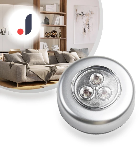 Wireless 3-LED Touch Night Light — Night Lights, kingroyal