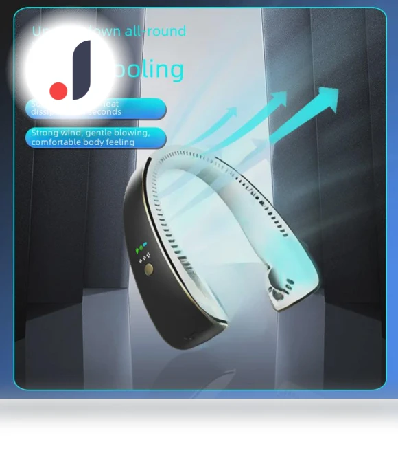 AI Voice Control Neck Fan — Portable Cooling Solutions, StrideBox