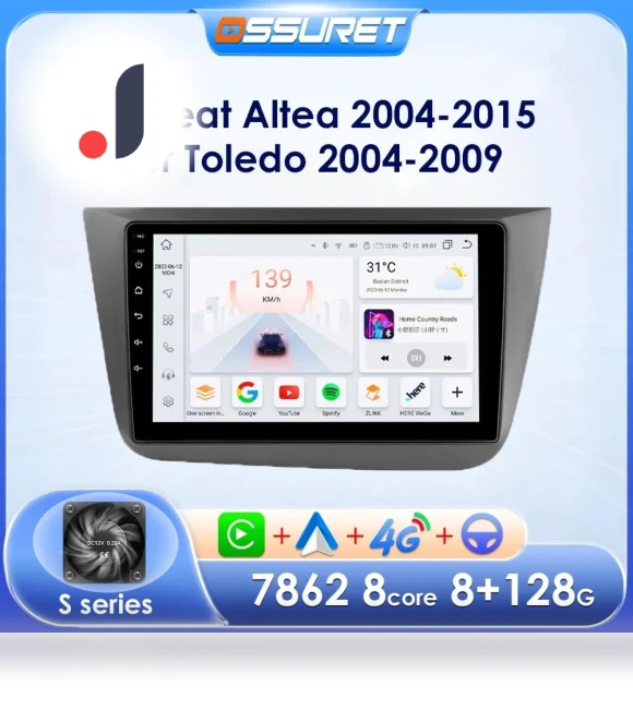 AI Voice Wireless CarPlay Android 13 Car Stereo — Stereo Receivers, OSSURET