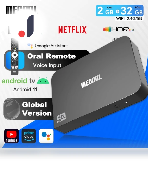 Android 11 Smart TV Box — Ultra HD Media Players, Mecool