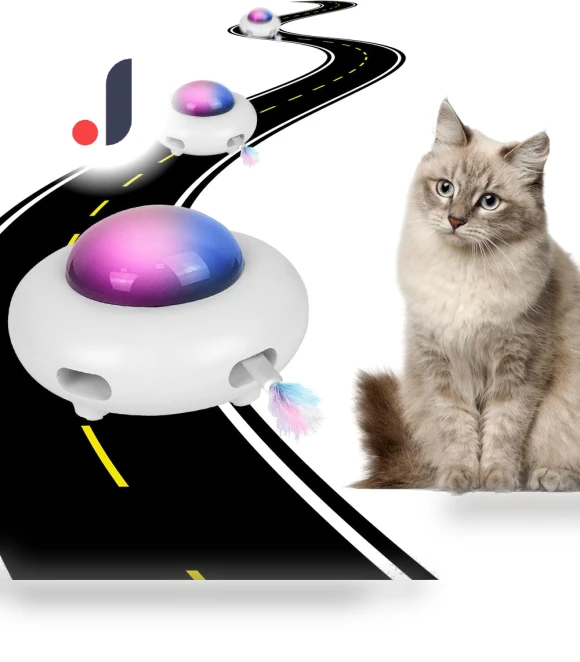 Automatic Cat Toy with Replaceable Feathers — Cat Playthings, Smart Pet Supplies