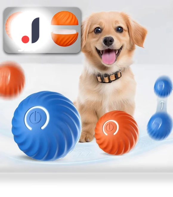 Automatic Moving Jumping Electronic Rolling Smart Ball — Automatic Launchers, JINGYUE Pet