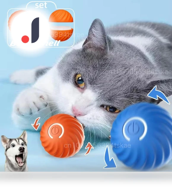 Automatic Moving Jumping USB Electronic Rolling Ball — Interactive Animal Companions, JINGYUE Pet