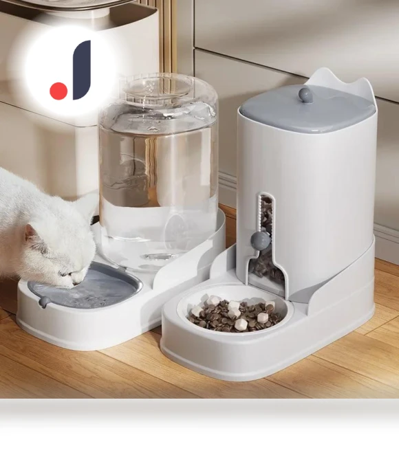 Automatic Pet Feeder and Water Dispenser — Feeders, Smart Pet Supplies