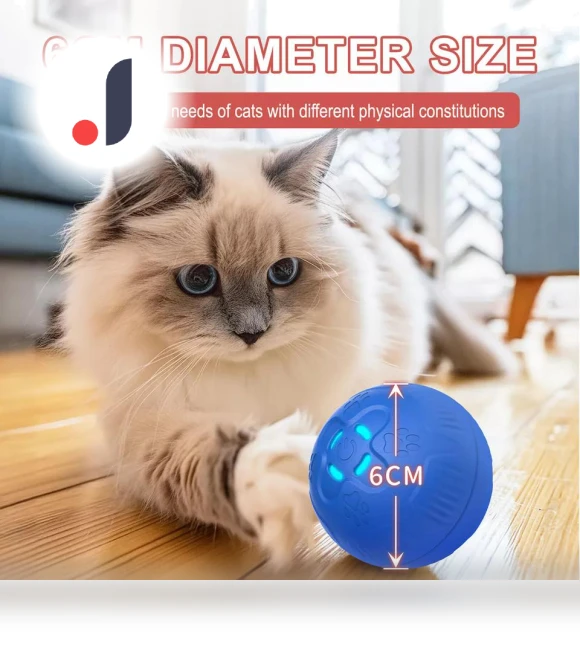 Automatic Rolling Ball Cat Toy — Cat Playthings, Smart Pet Supplies
