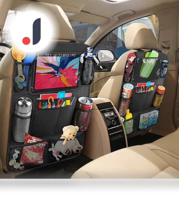 Car Back Seat Organizer with Touch Screen — Dash Holders, LADAAUTO