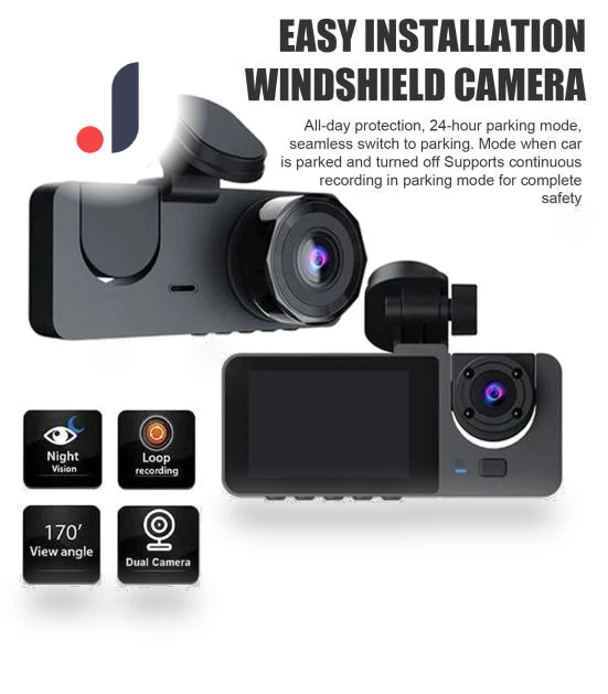 Car Camera with G-Sensor — Dashboard Cameras, Pioggia solare