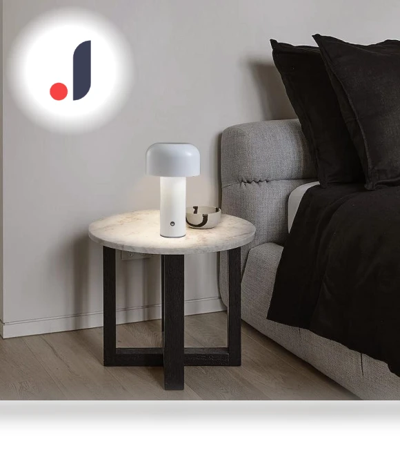 Creative Mushroom Table with USB Charging — USB Lighting Solutions, Home Textiles Fashion Gallery