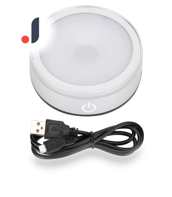 Crystal LED Light with Silver Spherical Touch Control — Overhead Lighting, GoolRC